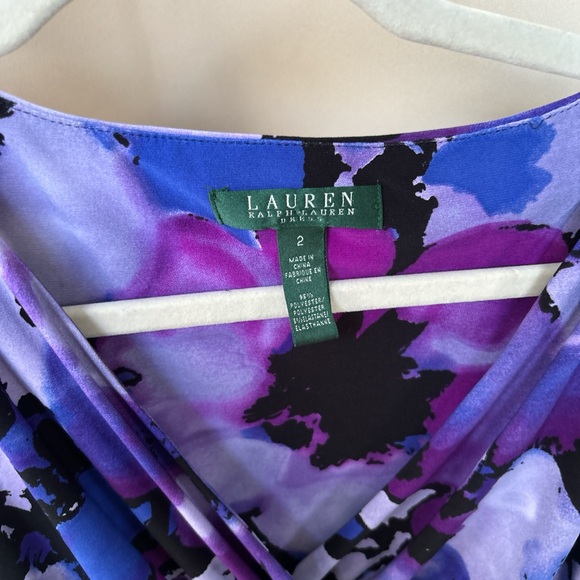 Stylish Purple and Black Sleeveless Dress - Picture 6 of 6